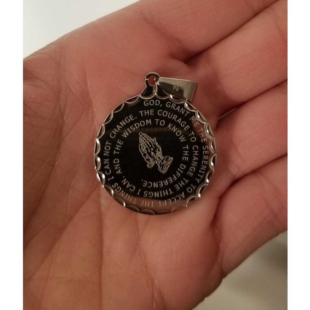 Lord's Prayer/Serenity Prayer Pendant